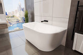 ALEGRA 1400/1500/1700 Back-to-Wall Freestanding Bath (white)